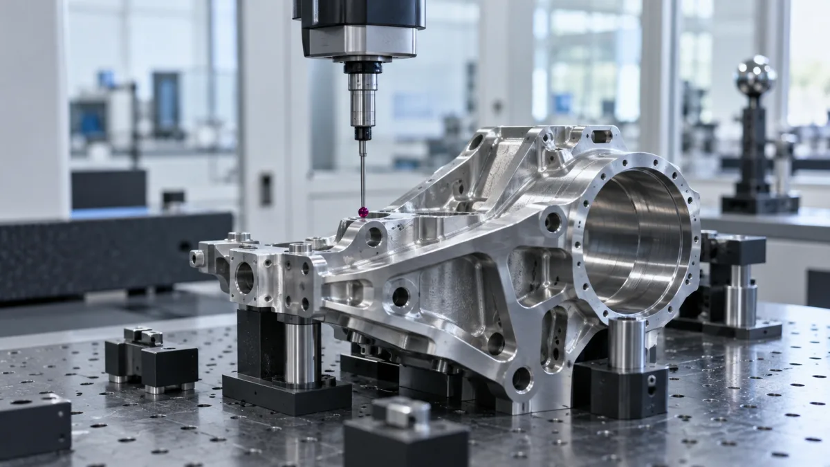Illustrative precision measurement of a machined aerospace component
