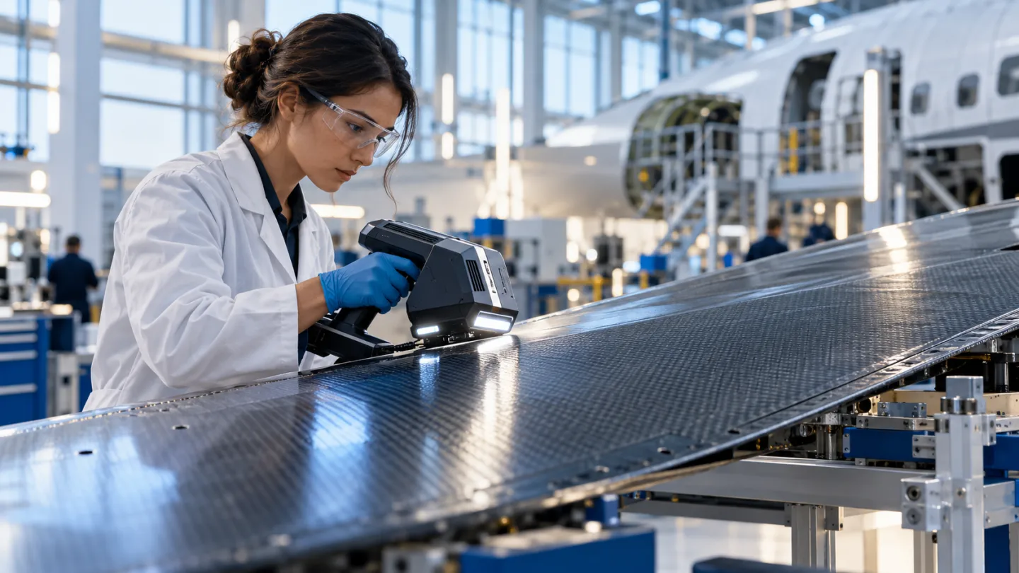 Illustrative aerospace scene: Next generation aerospace workforce.